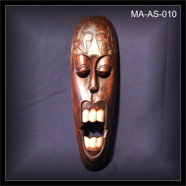 WANDMASKE "Dr. GIGI", 50cm hoch, Holz (MA-AS-010)