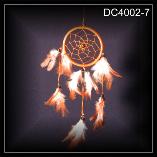 Kleiner Traumfänger, Dreamcatcher, Zwirn orange 9x30cm (DC4002-7)