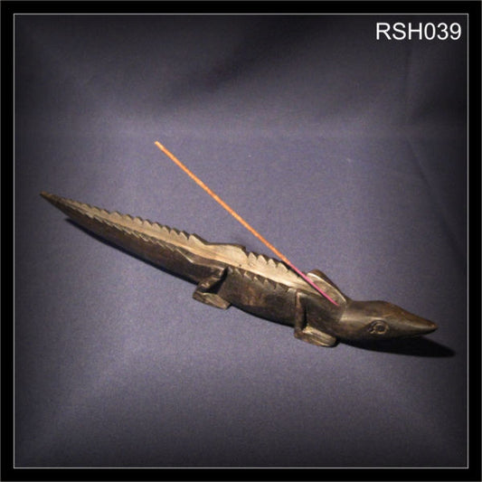 Räucherstäbchenhalter Krokodil
