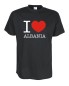 Preview: T-Shirt, I love ALBANIEN (Albania), Länder Fanshirt S-5XL (WMS11-06)