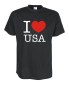 Preview: T-Shirt, I love USA, Länder Fanshirt S-5XL (WMS11-71)