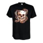 Preview: Fun T-Shirt Skull with 2 Snakes, Totenkopf, Funshirt