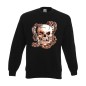 Preview: Sweatshirt Skull with 2 Snakes, Totenkopf, Funshirt