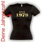 Preview: Deine Jahreszahl, Damen Geburtstags Fun T-Shirt (FSG078)