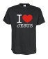 Preview: I love Jesus Fun T-Shirt, Funshirt bis Gr. 5XL (FSJ011)