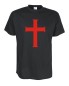 Preview: Kreuz der Tempelritter Fun T-Shirt, Funshirt bis Gr. 5XL (FSJ016)