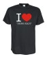 Preview: I Love "Deine Stadt" Fun T-Shirt schwarz