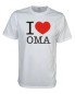 Preview: I Love Oma Fun T-Shirt, weiß