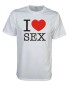 Preview: I Love sex Fun T-Shirt, weiß