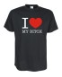 Preview: I Love my bitch Fun T-Shirt, schwarz