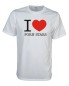 Preview: I Love porn stars Fun T-Shirt, weiß