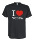 Preview: I Love vodka Fun T-Shirt, schwarz