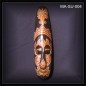 Preview: Maori Wandmaske 50cm schwarz-beige Dotpaint (MA-SU-004)