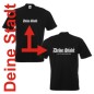 Preview: T-Shirt Deine Stadt, never walk alone Städteshirt (SFU04-01a)