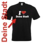 Preview: T-Shirt - I love Deine Stadt - Städteshirt (SFU11-01a)