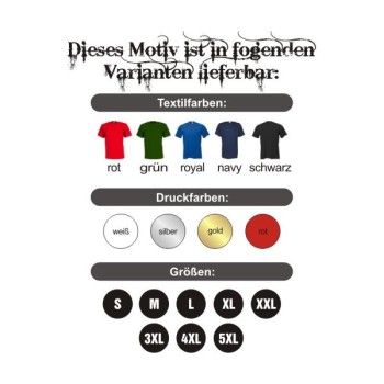 T-Shirt DEUTSCHLAND, Tradition verpflichtet S - 5XL (WMS01-03a)