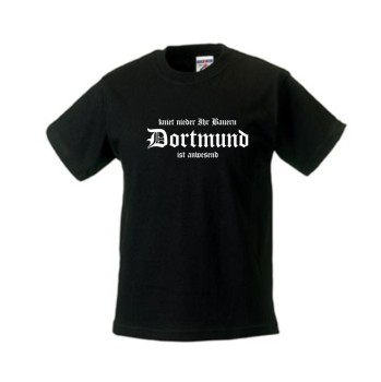 Dortmund - kniet nieder ihr Bauern Kinder T-Shirt (SFU02-04f)