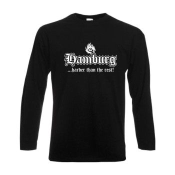 Hamburg harder than the rest Longsleeve, langarm Shirt (SFU03-12b)