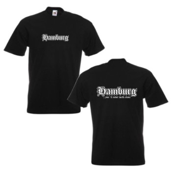 Hamburg T-Shirt, never walk alone Fanshirt (SFU04-12a)