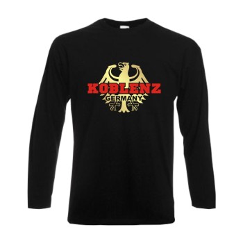 Koblenz Longsleeve, Städteshirt mit Bundesadler (SFU06-24b)