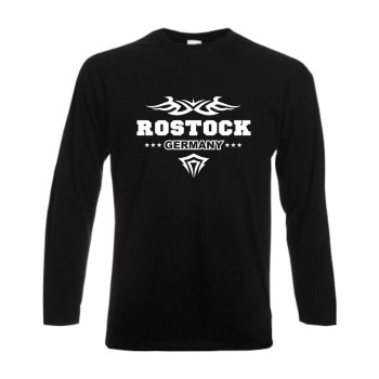 Rostock Longsleeve, Städteshirt mit Tribal (SFU09-19b)