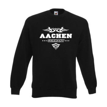 Aachen Sweatshirt, Städteshirt mit Tribal (SFU09-23c)