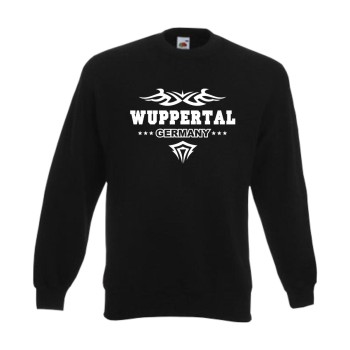 Wuppertal Sweatshirt, Städteshirt mit Tribal (SFU09-40c)