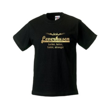 Leverkusen harder - better - faster - stonger Kinder T-Shirt (SFU10-03f)