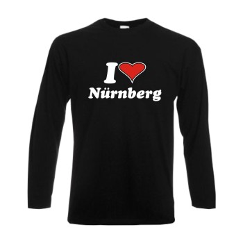 Nürnberg I love Longsleeve, Städteshirt (SFU11-02b)