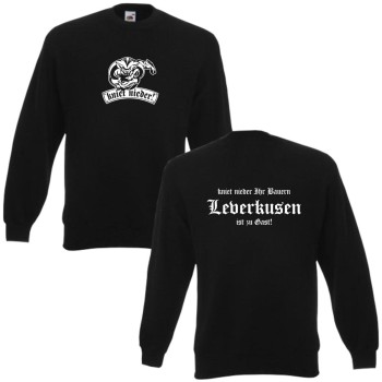 Leverkusen ist zu Gast - Sweatshirt mit Statement Print (SFU12-03c)