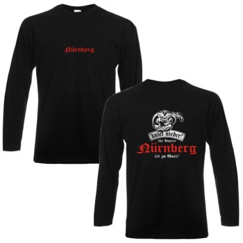 Nürnberg kniet nieder Ihr Bauern, bedrucktes Longsleeve (SFU13-02b)