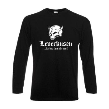 Leverkusen harder than the rest, Longsleeve mit Totenkopf (SFU14-03b)