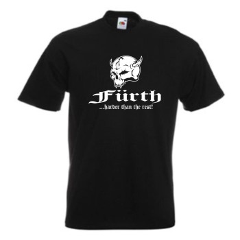Fürth harder than the rest, T-Shirt mit Totenkopf (SFU14-07a)