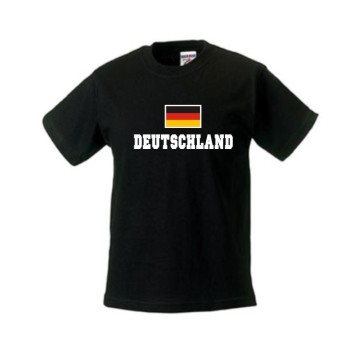 Kinder T-Shirt DEUTSCHLAND, Flagshirt, Ländershirt (WMS02-01f)