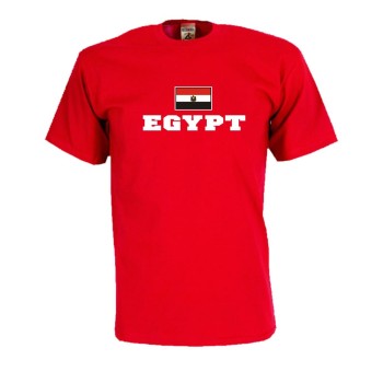 T-Shirt ÄGYPTEN (Egypt), Flagshirt, Fanshirt S - 5XL (WMS02-05a)