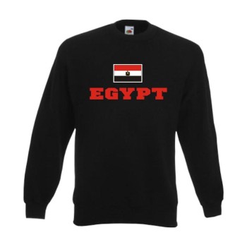 Sweatshirt ÄGYPTEN (Egypt), Flagshirt, Fanshirt S - 6XL (WMS02-05c)
