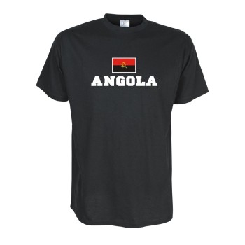 T-Shirt ANGOLA, Flagshirt, Fanshirt S - 5XL (WMS02-08a)