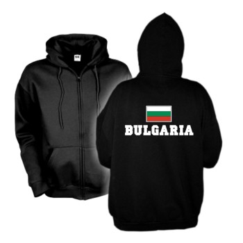 Kapuzenjacke BULGARIEN (Bulgaria), Flagshirt, Hoodie S-6XL (WMS02-13e)