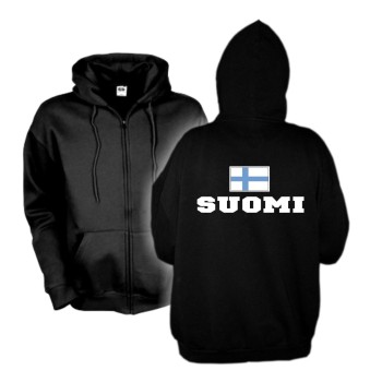 Kapuzenjacke FINNLAND (Suomi), Flagshirt, Hoodie S-6XL (WMS02-20e)