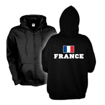 Kapuzenjacke FRANKREICH (France), Flagshirt, Hoodie S-6XL (WMS02-21e)