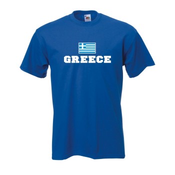 T-Shirt GRIECHENLAND (Greece), Flagshirt, Fanshirt S - 5XL (WMS02-23a)