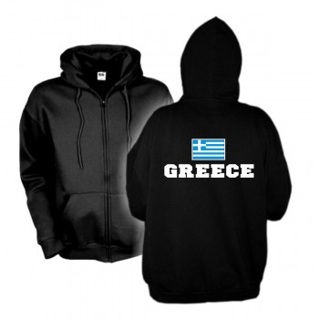 Kapuzenjacke GRIECHENLAND (Greece), Flagshirt, Hoodie S-6XL (WMS02-23e)