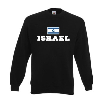 Sweatshirt ISRAEL, Flagshirt, Fanshirt S - 6XL (WMS02-28c)