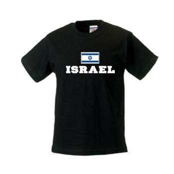 Kinder T-Shirt ISRAEL, Flagshirt, Ländershirt (WMS02-28f)