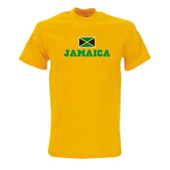 T-Shirt JAMAICA, Flagshirt, Fanshirt S - 5XL (WMS02-30a)