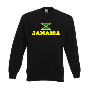 Sweatshirt JAMAICA, Flagshirt, Fanshirt S - 6XL (WMS02-30c)