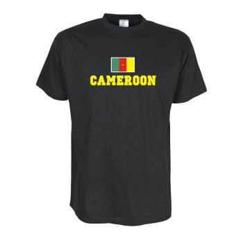 T-Shirt KAMERUN (Cameroon), Flagshirt, Fanshirt S - 5XL (WMS02-32a)