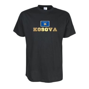 T-Shirt KOSOVO (Kosova), Flagshirt, Fanshirt S - 5XL (WMS02-34a)