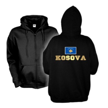 Kapuzenjacke KOSOVO (Kosova), Flagshirt, Hoodie S-6XL (WMS02-34e)