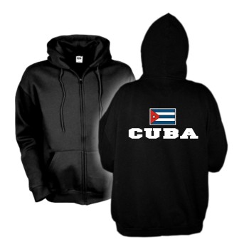 Kapuzenjacke KUBA (Cuba), Flagshirt, Hoodie S-6XL (WMS02-36e)